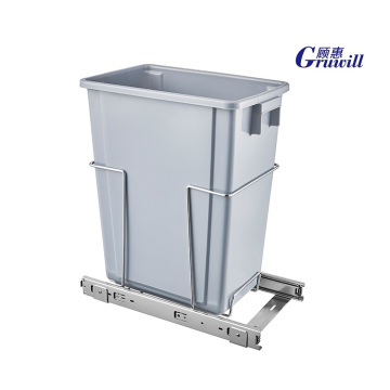 kitchen built-in trash bin single cabinet waste bin